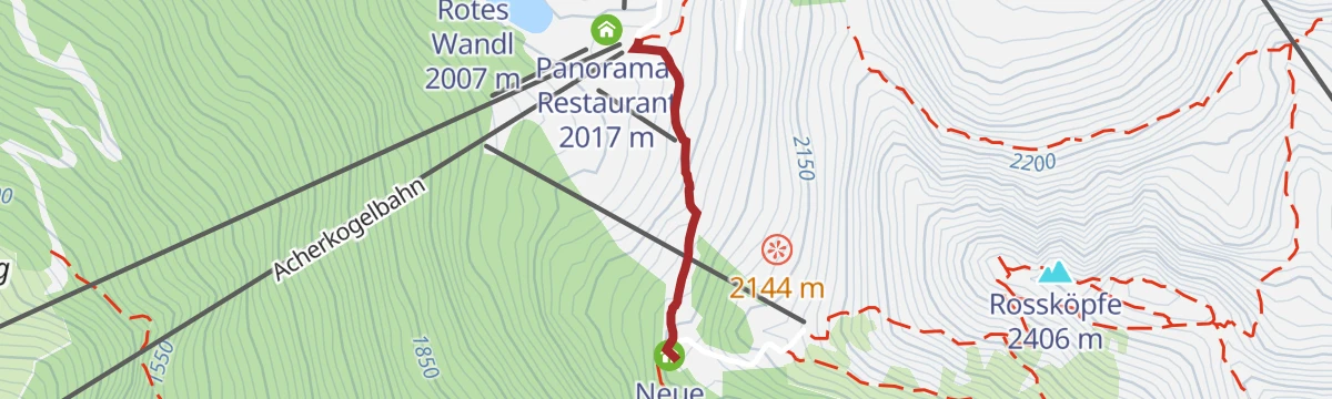 Route map: WIDIs Themenweg - Hoch hinaus! Die Runde für Gipfelstürmer